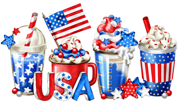 Independence Day Coffees Magnet